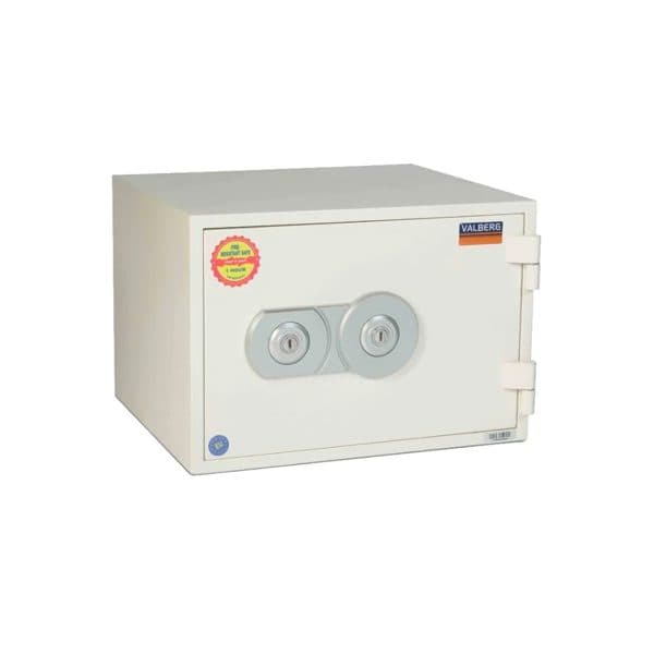Valberg FRS-32 KL Fire-Resistant Safe – Dual Key Lock, 90-Minute Fire Protection, Off White Finish