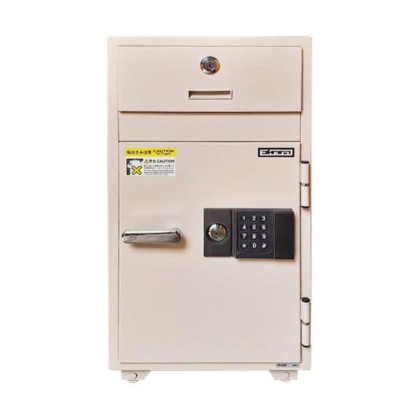 EIKO PS50E Fire-Resistant Deposit Safe – Digital Lock + Cylinder Key Lock – 1-Hour Fire Protection – 46L Capacity – Secure Drop Slot