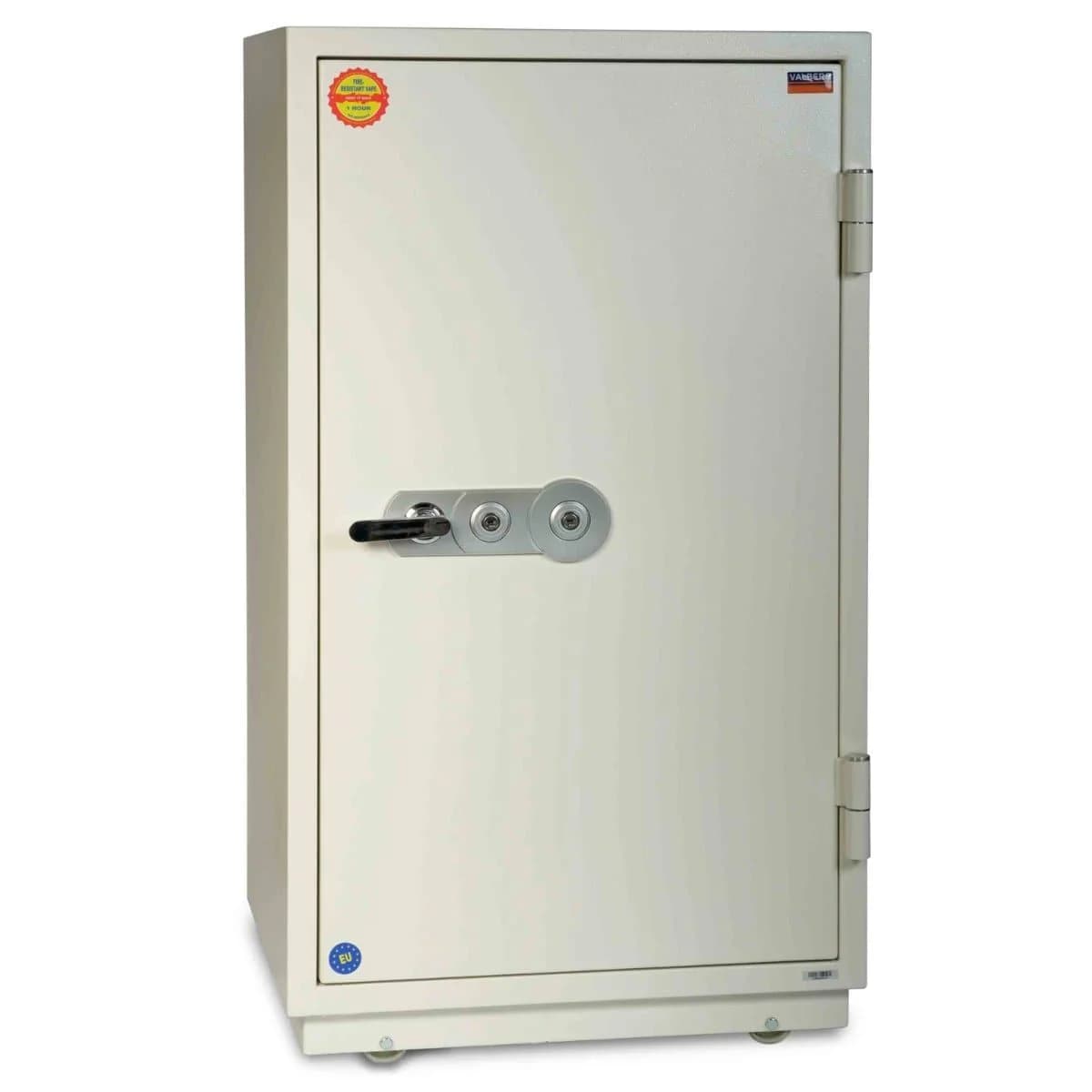 Valberg FRS-120 KL Fire-Resistant Safe – 236L Capacity, Dual Key Lock, 90-Minute Fire Protection, White Finish