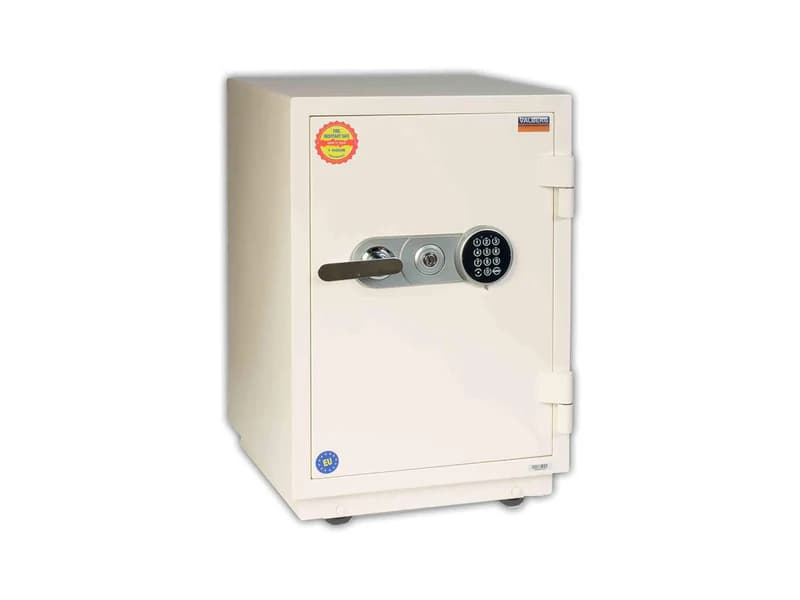 Valberg FRS-66 EL Fire Resistant Safe | Digital + Key Lock, 1-Hour Fireproof, Secure Document & Valuables Protection