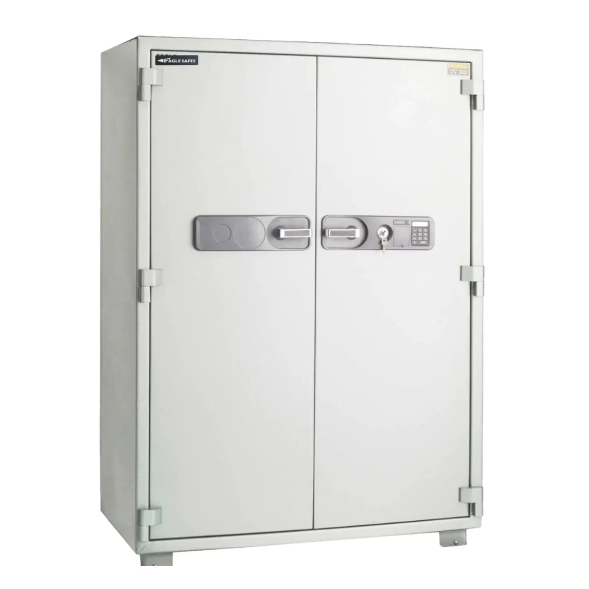 Eagle Safe ES-700 Fire Resistant Safe with Digital and Key Lock – Secure Grey Security Box for Home and Office