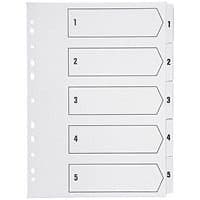 PVC Index Divider – A4 Size, Gray Tabs – Durable File Separator 2