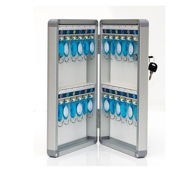 Glosen B1024 Aluminum Key Cabinet  Key Storage Boxh Lockable Door for Home, Office & Commercial Use Wit