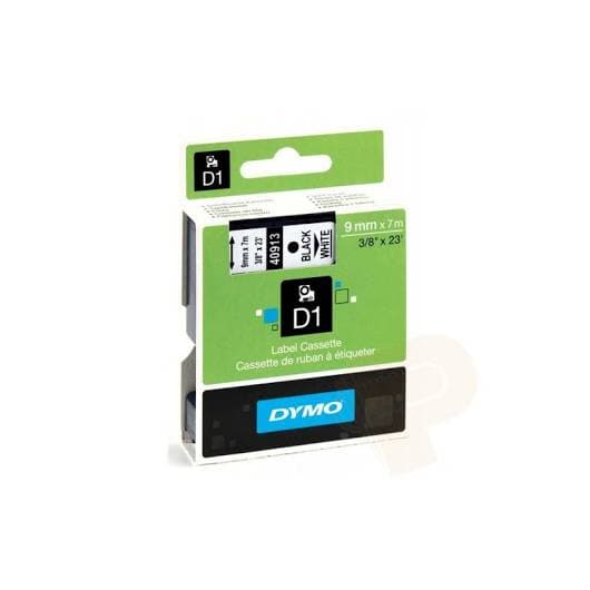 Dymo D1 40913 Labeling Tape – 9mm x 7m – Black on White Durable Label Tape for LabelManager Printers