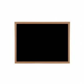 Bi-Office Black Board With Wooden Frame, 60x90 Cm – Wall Mounted Chalkboard For Home, Office, Cafés, And Classrooms