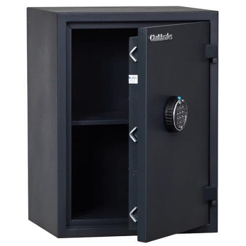Chubbsafes Home S2 30P M-50 Fire-Resistant Safe – Certified Security Safe with Key Lock, 30-Minute Fire Protection, Compact Home & Office Safe, Grey Steel Construction 2