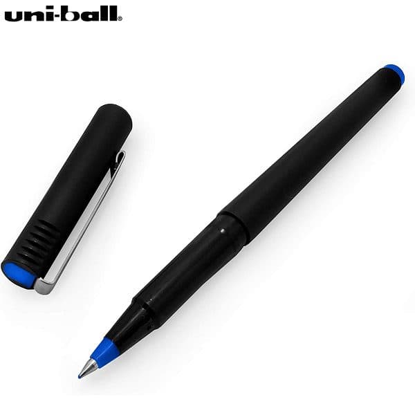 Uni ball UB-120 Micro, Rollerball Pen, 0.3mm, Blue (12 Pcs) 2