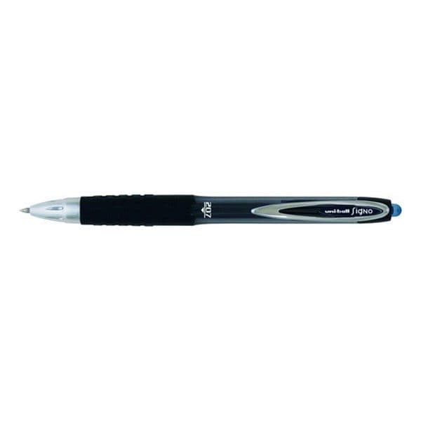 Uni ball UMN-207 Signo, Gel Ink Rollerball Pen, 0.7mm,  Black (Pack of 12) 2