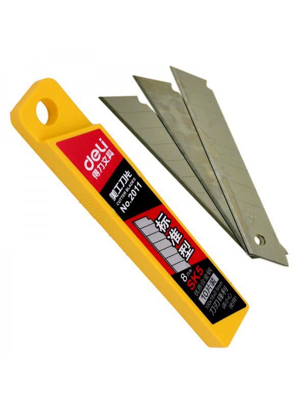 Deli E2011 Large Cutter – Refillable Alloy Sharp Blade – 10 Pieces