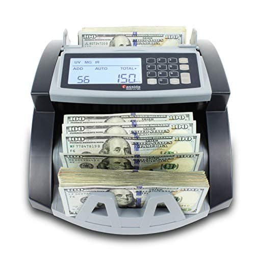 Ribao BC-40 High-Speed Banknote Counter | Multi Currency Money Counter Machine with UV/MG/IR Counterfeit Detection 2