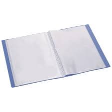 Deli E5004 Display Book – A4, 40 Pockets Document Folder for Office & School, Blue 3