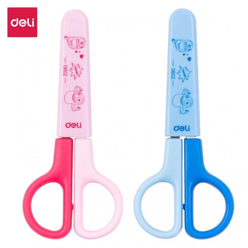 Deli ED60200 Scissors with Sleeve – 121mm – Compact Precision Cutting Tool