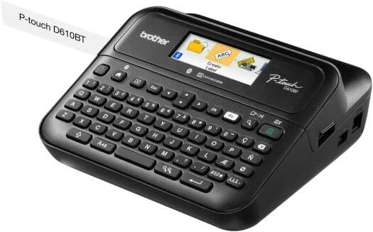 Brother P-TOUCH PT-D610BT Label Maker – Professional Bluetooth-Connected Label Printer with QWERTY Keyboard, Color LCD Display & PC/Mobile Connectivity – For Office, Retail & Business Use