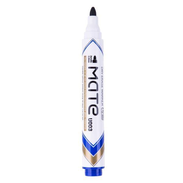 Deli Whiteboard Dry Erase Markers – Blue, Bullet Tip 2.0mm (Pack of 12) – Office, Classroom & Home Use