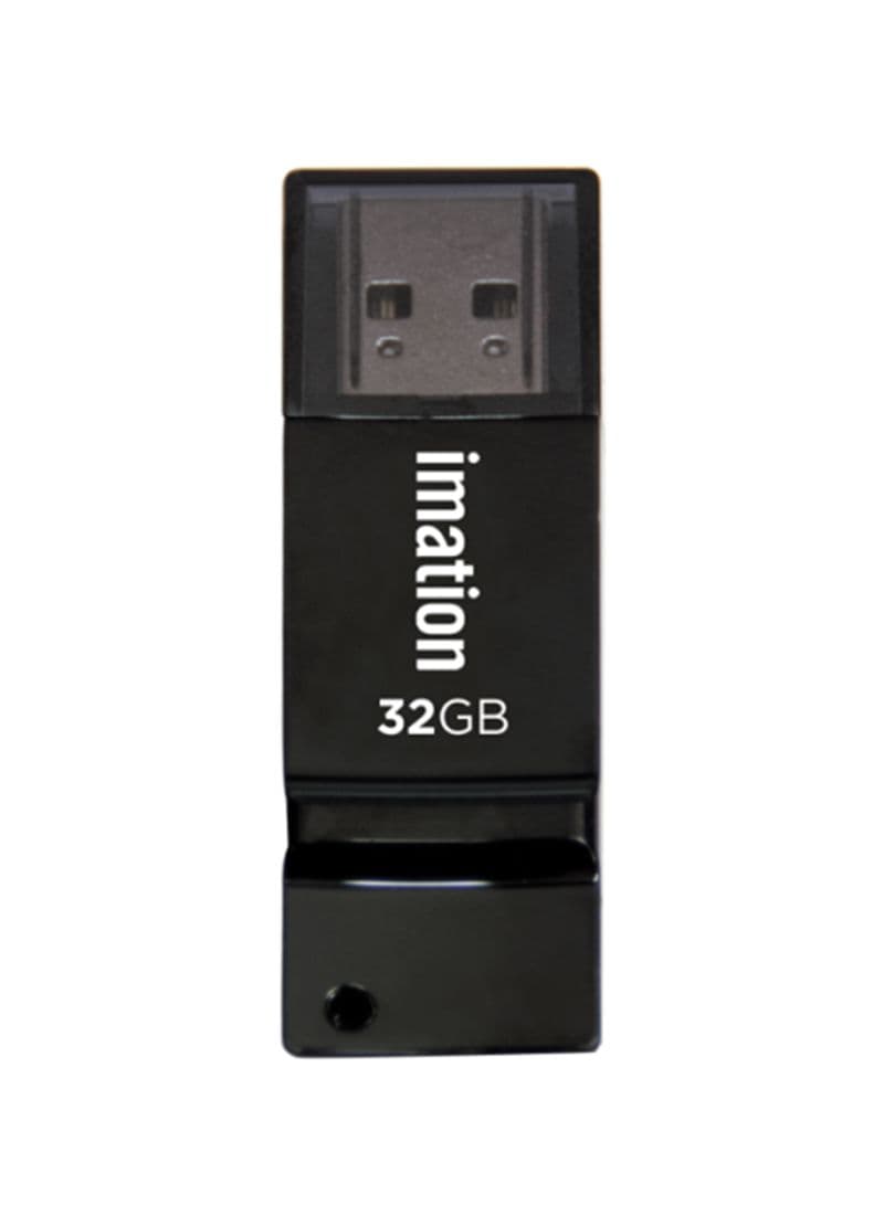 Imation 32GB USB Flash Drive – High-Speed USB 2.0 Portable Memory Stick for File Storage, Backup, and Data Transfer, Black 2