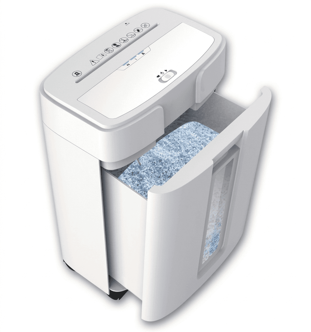 New United ST-12CD Cross Cut Shredder – 12 Sheets Capacity, 4 x 40 mm, 16L Bin