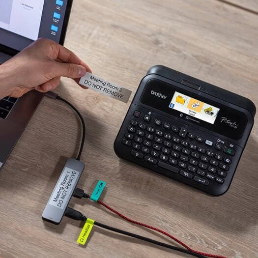 Brother P-TOUCH PT-D610BT Label Maker – Professional Bluetooth-Connected Label Printer with QWERTY Keyboard, Color LCD Display & PC/Mobile Connectivity – For Office, Retail & Business Use 2