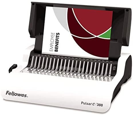 Fellowes Pulsar E 300 Electric Comb Binding Machine – Efficient Automatic Punching and Binding for Office Use