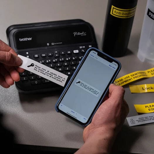 Brother P-TOUCH PT-D610BT Label Maker – Professional Bluetooth-Connected Label Printer with QWERTY Keyboard, Color LCD Display & PC/Mobile Connectivity – For Office, Retail & Business Use 3