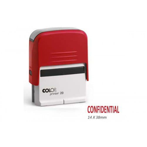 Colop Printer 20 Stamp – CONFIDENTIAL, Adjustable Office Printer Stamp