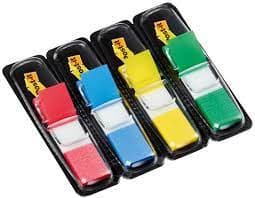 3M Post-it Flags 683-4, 11.9 × 43.2 mm, Assorted Colors – Removable Page Flags for Office & School 2