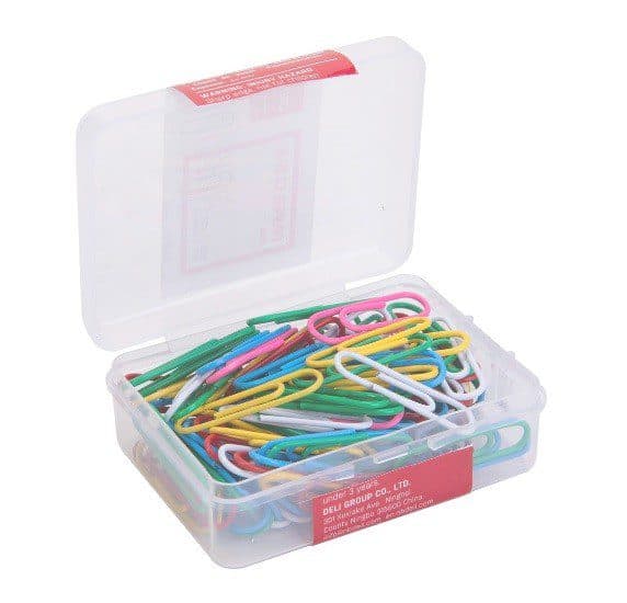 Deli E0024 Paper Clips – 29mm, Assorted Colors, Pack of 100 | Office & School Stationery 2