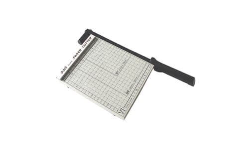 Deli 8016 Paper Cutter with Steel Base – 200mm x 180mm – Compact Guillotine Trimmer