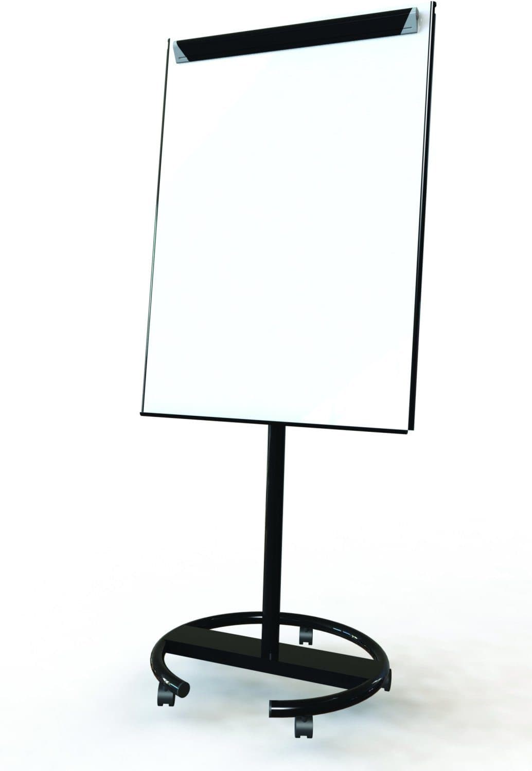 Magnetic Flip Chart Easel 70×100 cm – Black Round Base Whiteboard for Office, Meetings, and Presentations 2