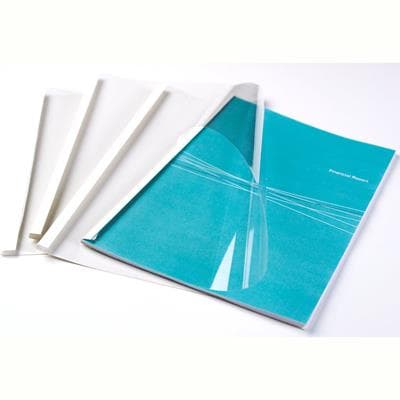 Fellowes Thermal Binding Covers – 1.5mm Spine Thickness, Pack of 100 – Ultra Slim Document Covers for Thermal Binding 2