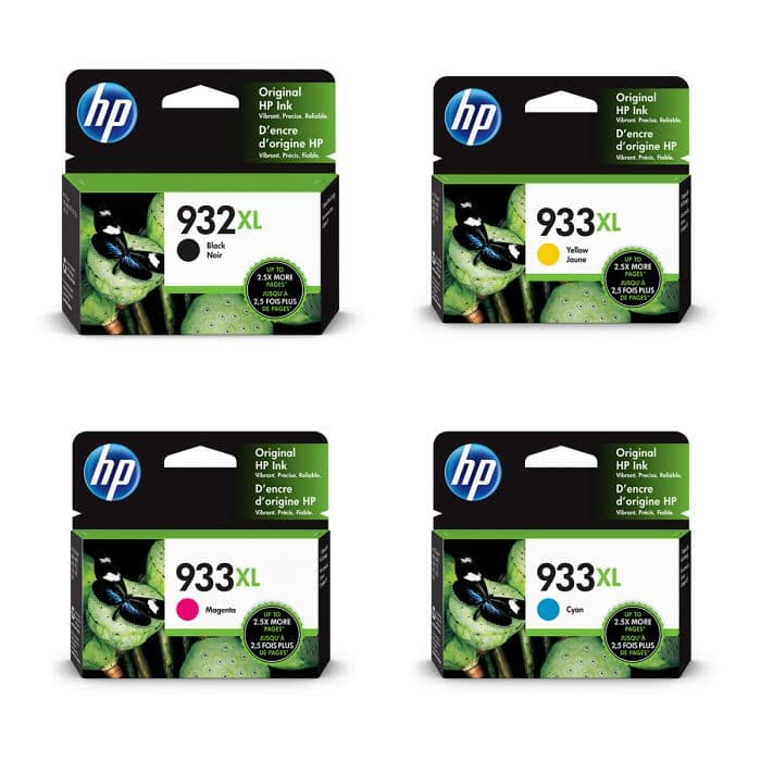 HP 932XL Ink Cartridges – 4-Color Set (Black, Cyan, Magenta, Yellow) Original for HP Printers