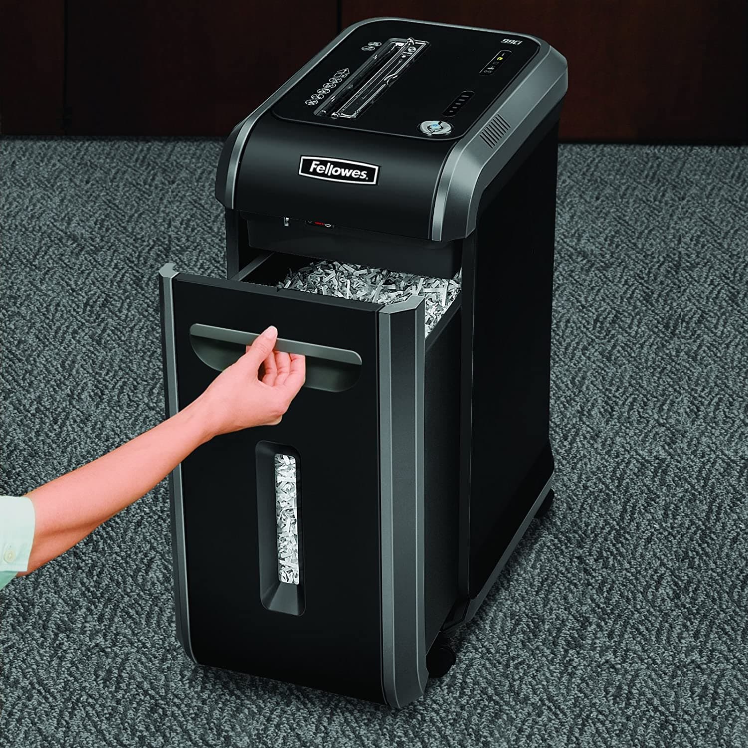 Fellowes 90S Strip-Cut Shredder – 18 Sheets, Heavy-Duty Office Shredder, Jam Proof 3