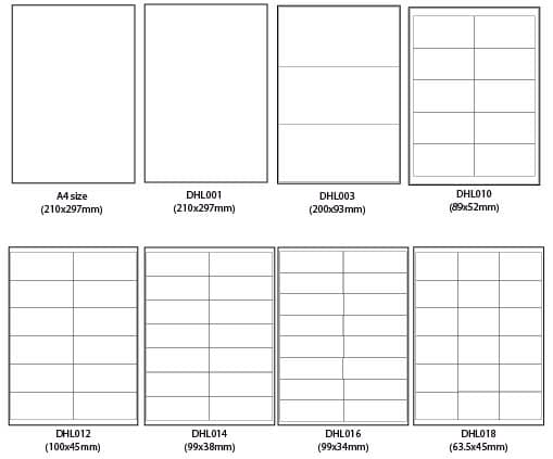 Multi-Purpose Printing Labels, White, A4 Size, 100 Sheets per Pack – Adhesive Labels for Office & Home 4