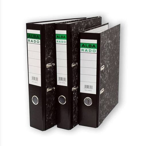 Alba Rado Box File – Full Spine (F/S), Narrow 2″ Spine A4 Document Folder for Office & Home
