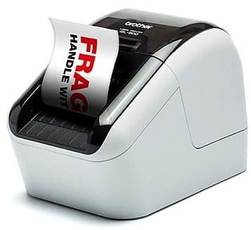 Brother QL-800 High-Speed Thermal Label Printer – 93 Labels/Minute, 300×600 dpi, USB, Black & Red Printing, Auto Cutter – Professional Office & Shipping Label Maker