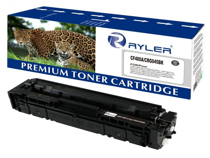 HP CF400A (201A) Compatible Toner Cartridge – Black | High Yield LaserJet Pro M252, M277 Series Printer Toner