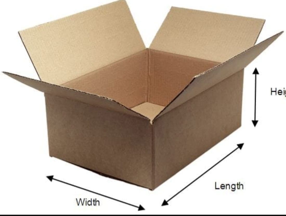 Corrugated Cardboard Box 100x75x75 cm – Strong 5-Ply Durable Packaging, Brown 2