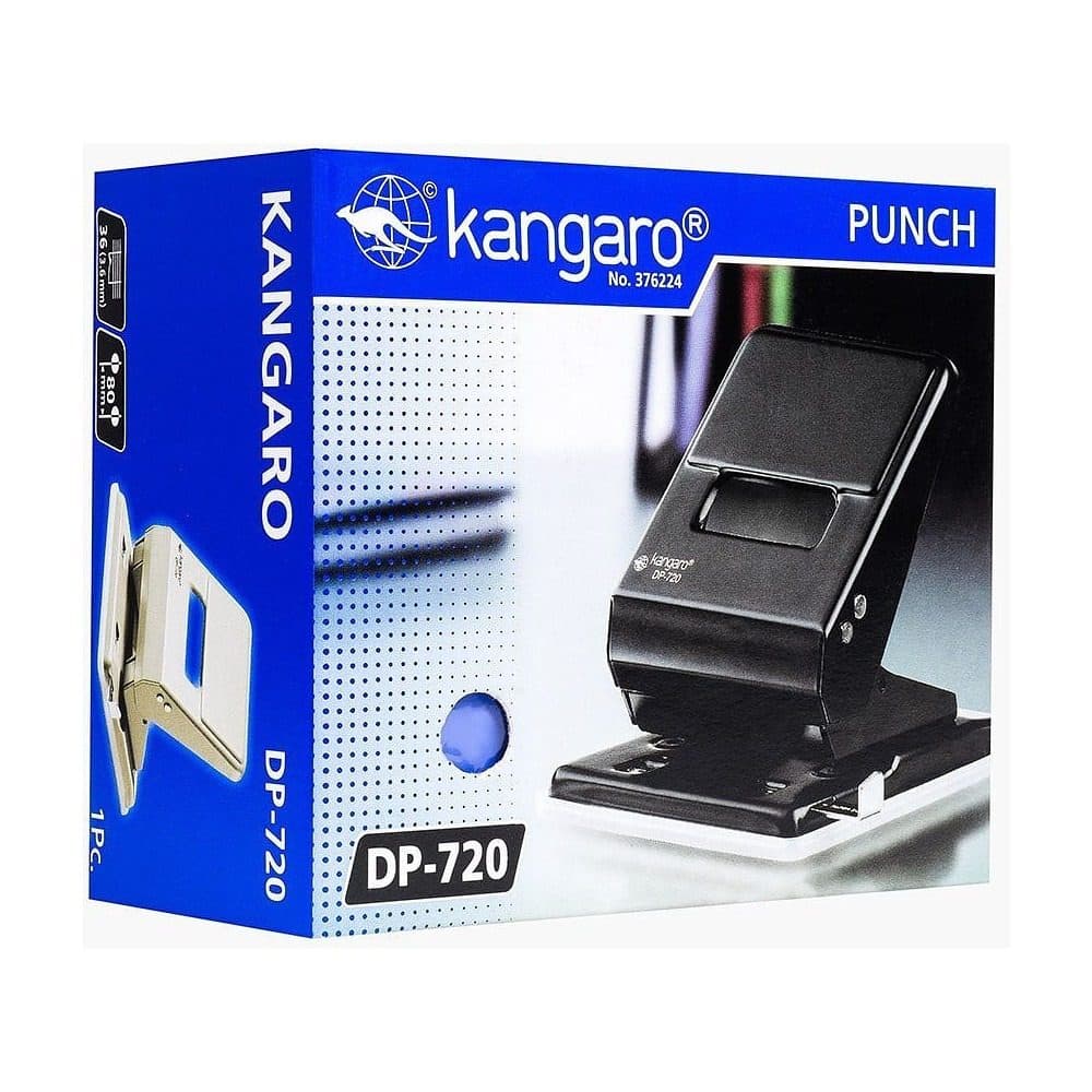 Kangaro DP-720 2-Hole Paper Punch – 36 Sheet Capacity | Office & School Punch 2