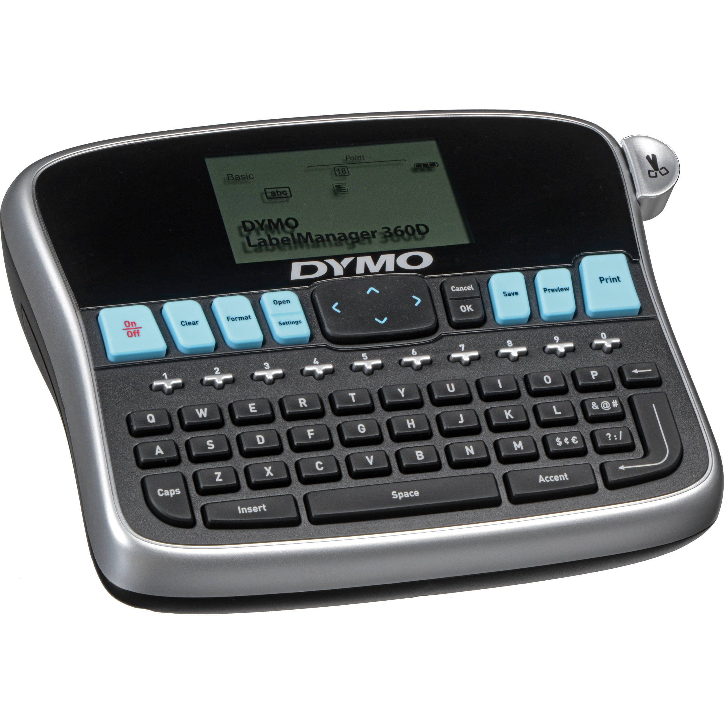 DYMO LabelManager LM 360D – Handheld Rechargeable Label Maker with QWERTY Keyboard & LCD Display 2