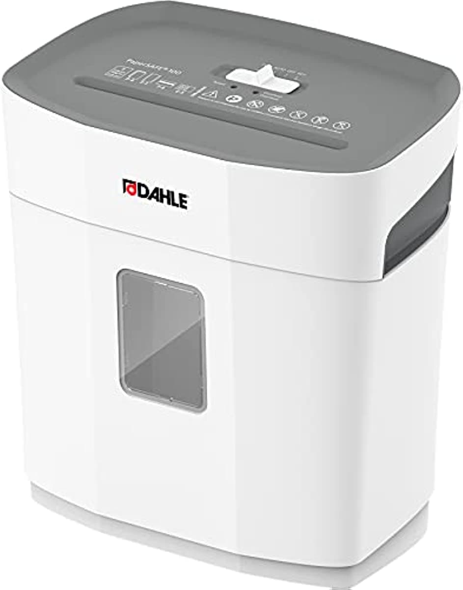 Dahle PaperSAFE PS 100 Deskside Shredder – 5 Sheets, P-4 Security, 4 Gallon Bin