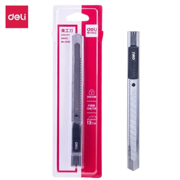 Deli 2053 Small Metal Cutter – Compact Utility Knife for Paper & Light Materials 2