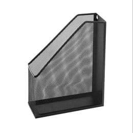 Mesh Metal Magazine Holder – Fixed Desktop File & Document Organizer, Black or Silver