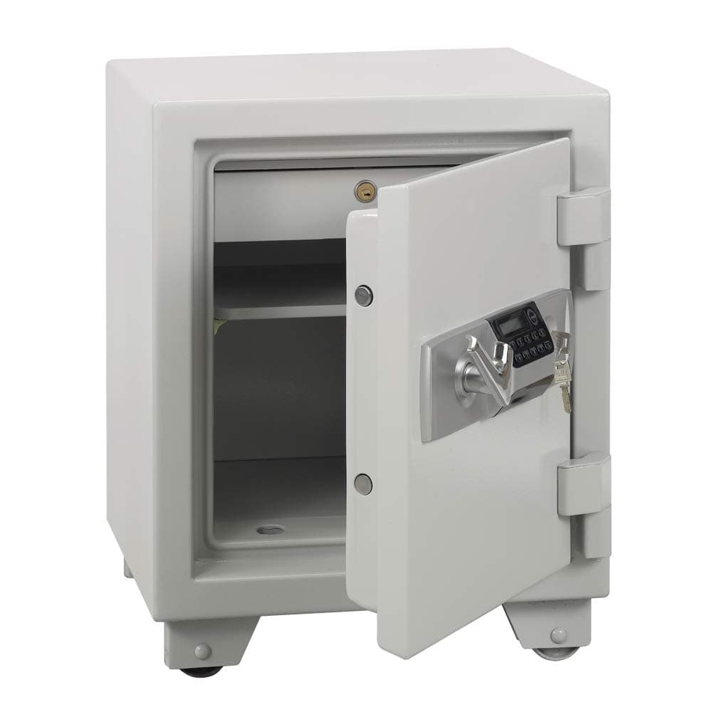 Eagle ES-035 Fire Resistant Safe – Digital + Key Lock, 1-Hour UL Certified Fireproof Safe for Documents & Valuables, Grey 2