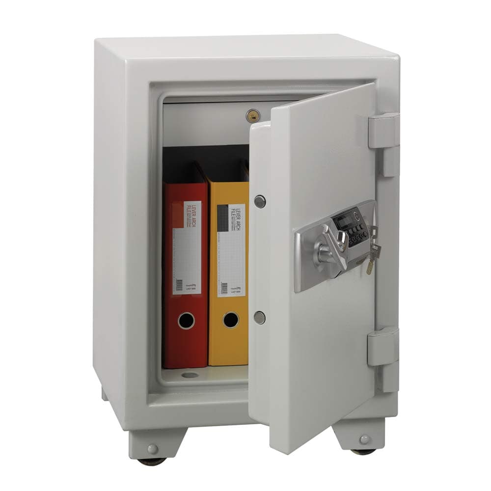 Eagle ES-045 Fire Resistant Safe – Digital + Key Lock, 1-Hour UL Certified Fireproof Safe for Documents & Valuables, Grey 2