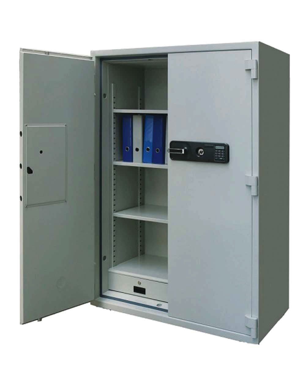 Eagle Safe ES-700 Fire Resistant Safe with Digital and Key Lock – Secure Grey Security Box for Home and Office 2