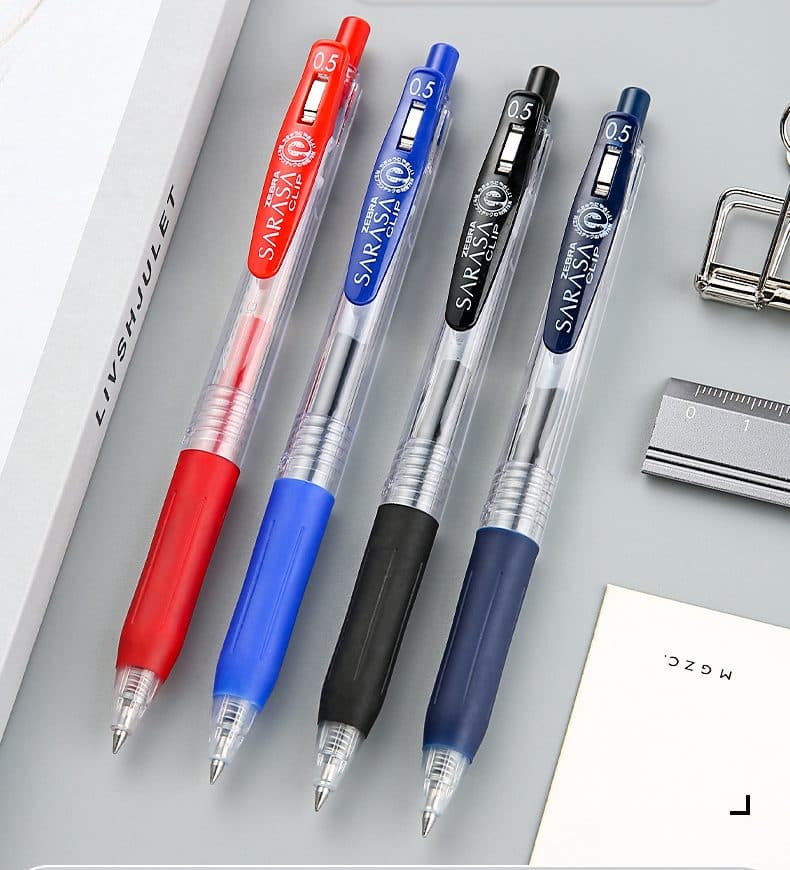Zebra Sarasa- Rollerball Gel Ink Pen, 0.5mm, Red 10 2