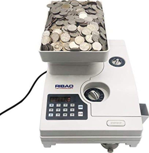 Ribao HCS-3300 High-Speed Heavy Duty Coin Counting Machine – Professional Bank-Grade Coin Sorter with Large Hopper for Bulk Coin Processing 2