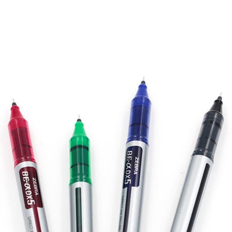 Zebra DX5- Roller Ballpen, Blue (10 Pcs) 2