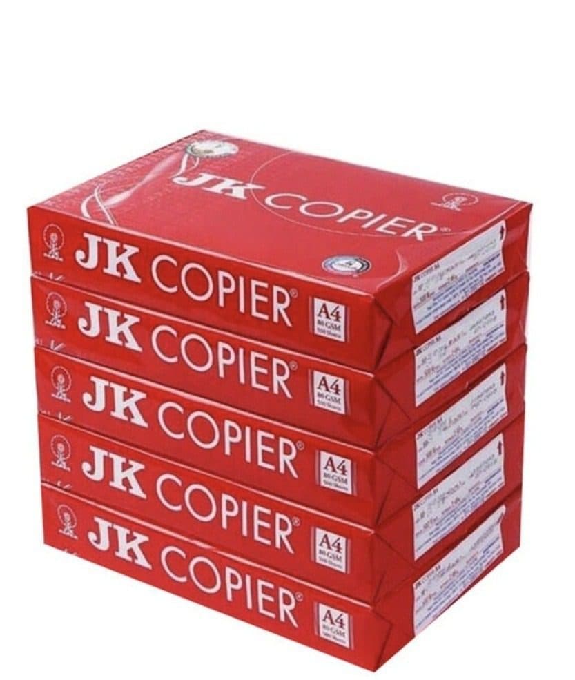JK A4 Copier Paper, 80 GSM, 5 Reams (2500 Sheets) – Multipurpose Photocopy Paper for Office & Printing 2