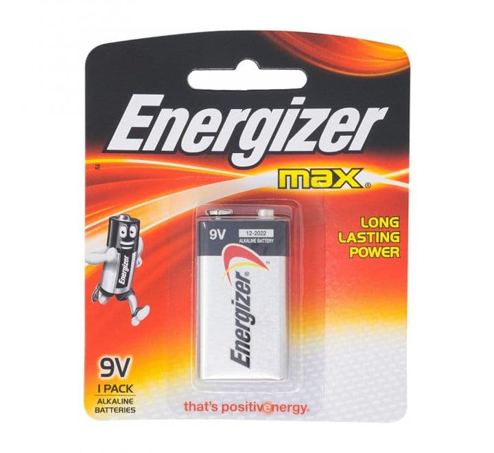 Energizer Max 9V Alkaline Battery – Single Pack – Long-Lasting, Reliable, Leak-Resistant Power for Smoke Detectors, Electronics & Safety Devices