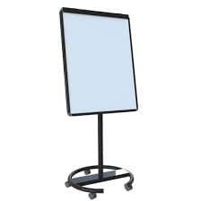 Magnetic Flip Chart Easel 70×100 cm – Black Round Base Whiteboard for Office, Meetings, and Presentations